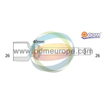 Embout de cardan avant (kit de réparation) ODM-MULTIPARTS 14-156103