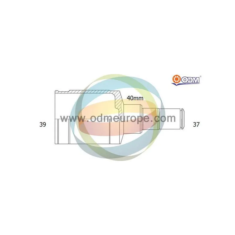 Embout de cardan avant (kit de réparation) ODM-MULTIPARTS 14-166003