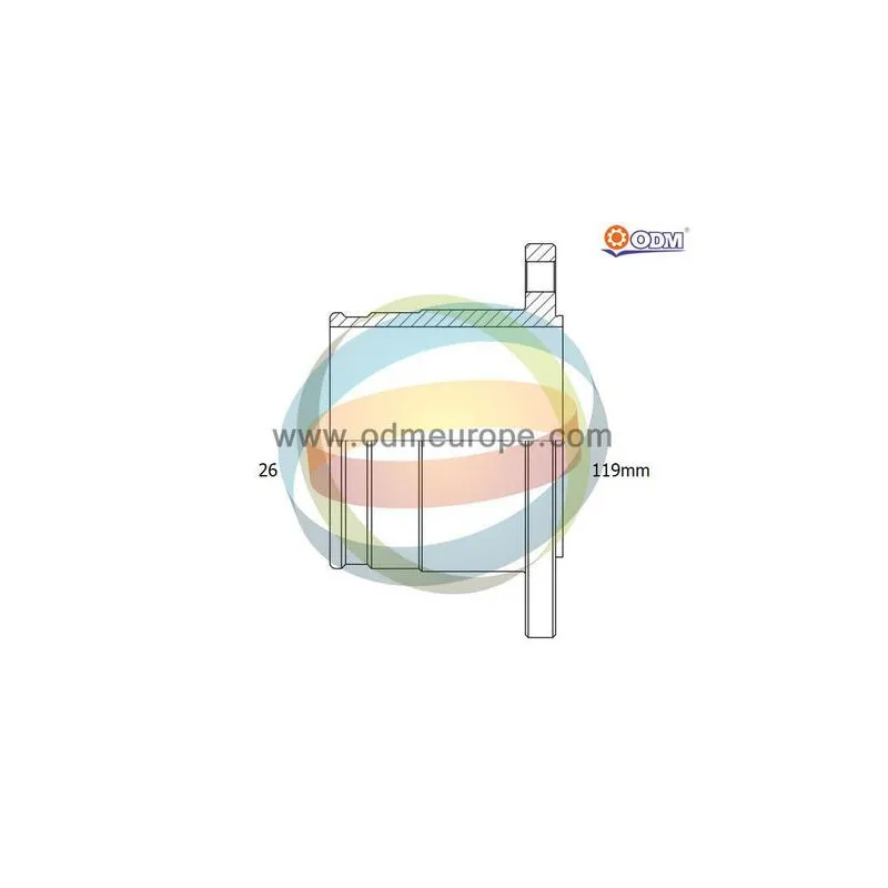 Embout de cardan avant (kit de réparation) ODM-MULTIPARTS 14-216116