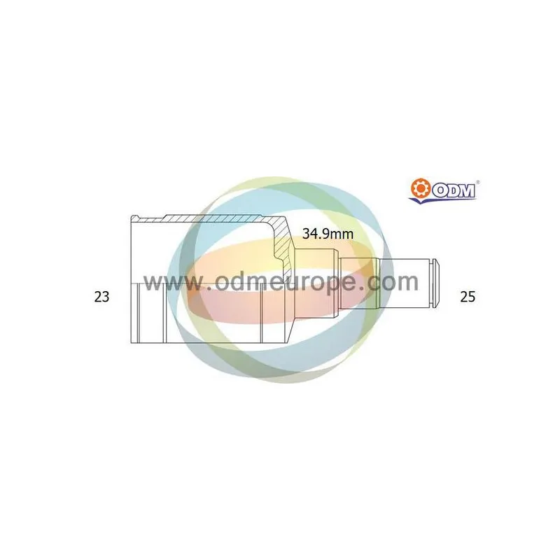 Embout de cardan avant (kit de réparation) ODM-MULTIPARTS 14-236100