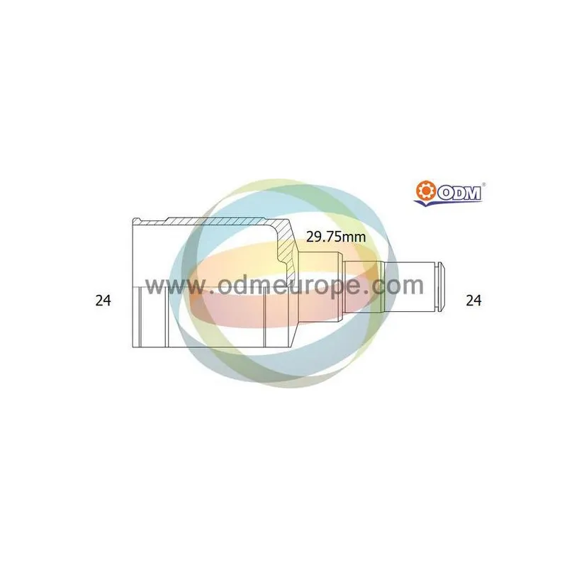 Embout de cardan avant (kit de réparation) ODM-MULTIPARTS 14-356051