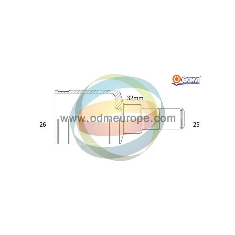 Embout de cardan avant (kit de réparation) ODM-MULTIPARTS 14-356052