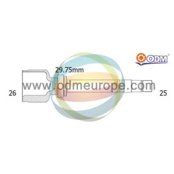 Embout de cardan avant (kit de réparation) ODM-MULTIPARTS