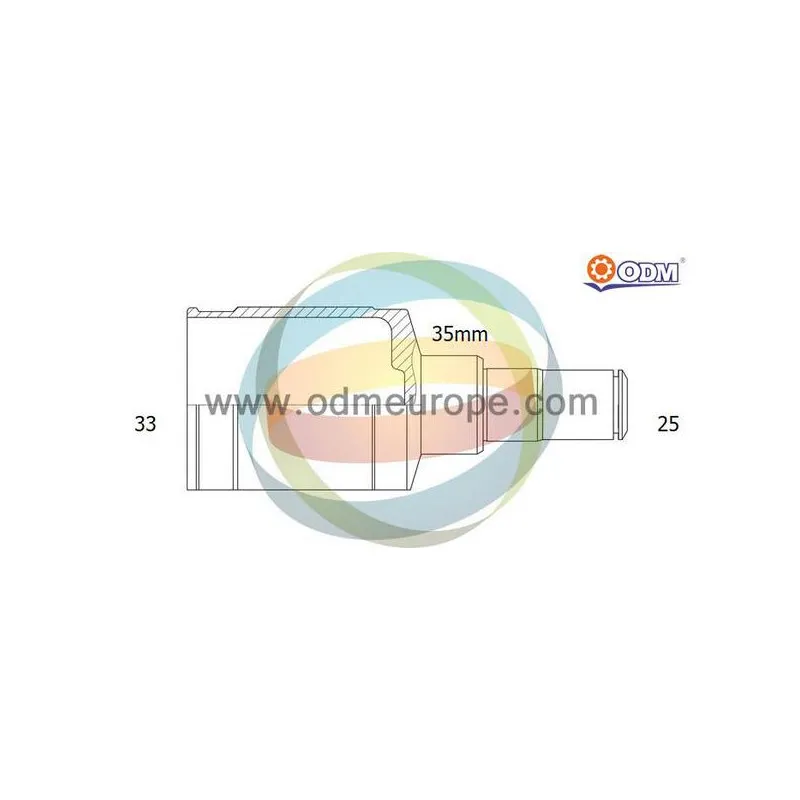 Embout de cardan avant (kit de réparation) ODM-MULTIPARTS 14-356065