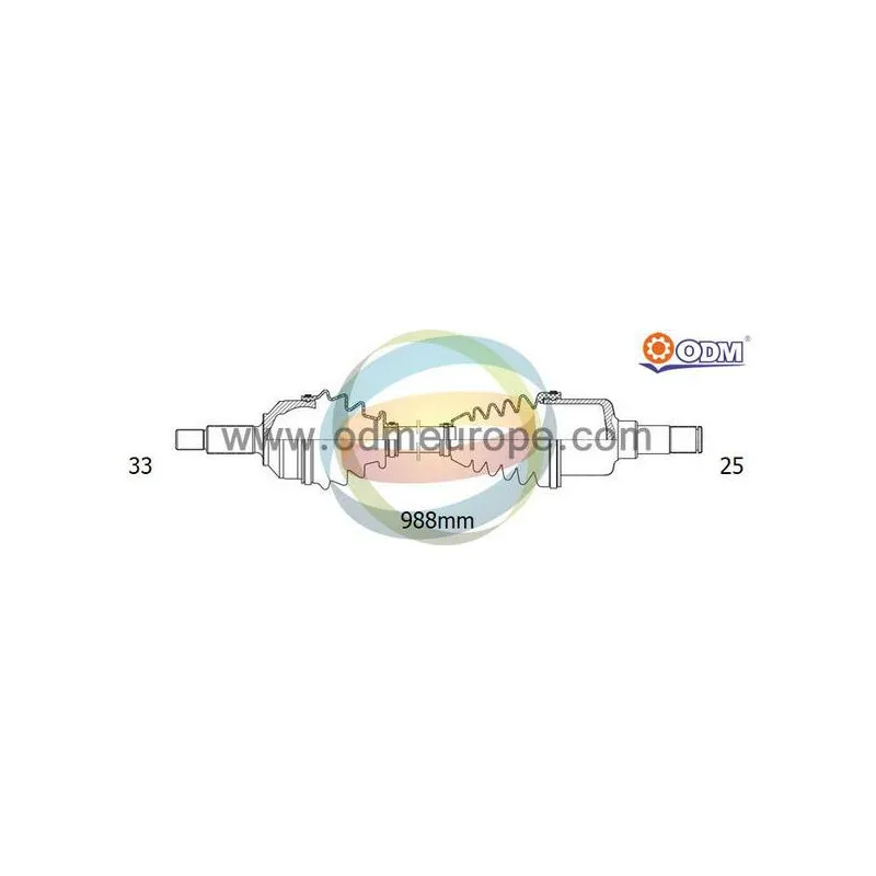 Arbre de transmission ODM-MULTIPARTS 18-002600