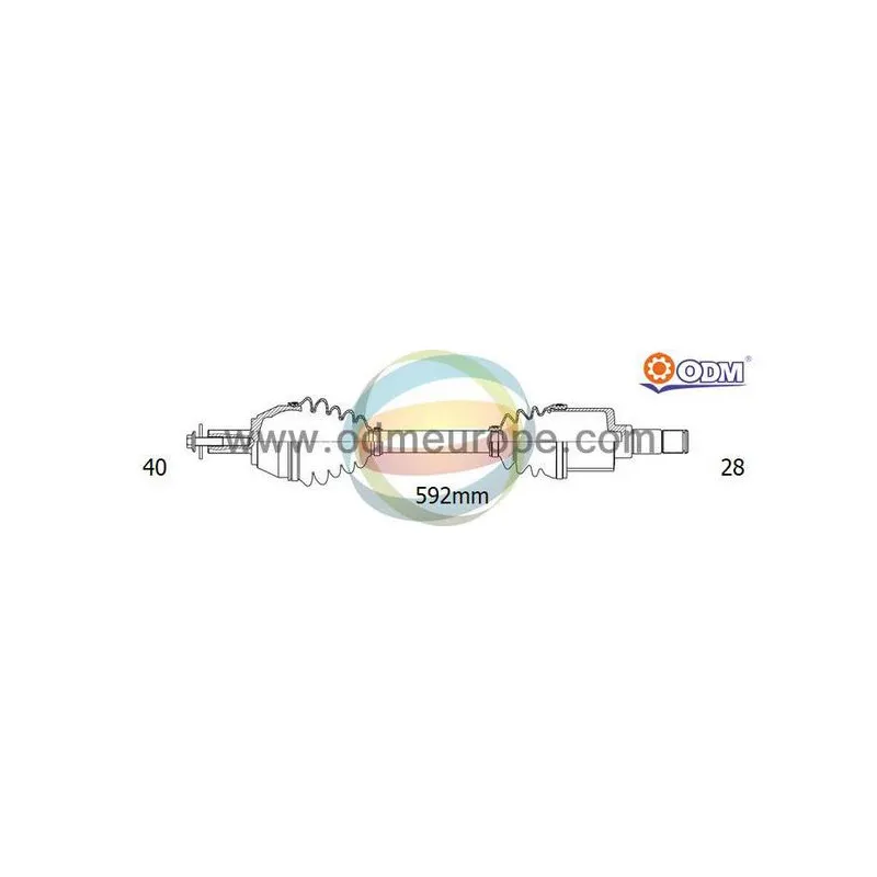 Arbre de transmission ODM-MULTIPARTS 18-015020