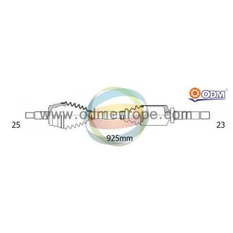 Arbre de transmission ODM-MULTIPARTS 18-016010