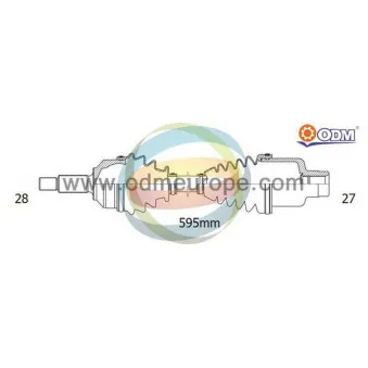 Arbre de transmission ODM-MULTIPARTS 18-042640