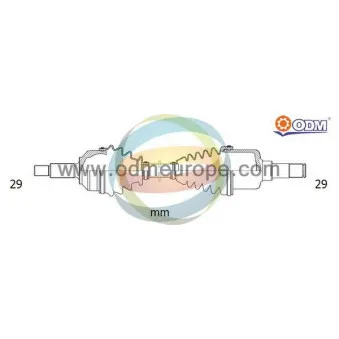 Arbre de transmission ODM-MULTIPARTS