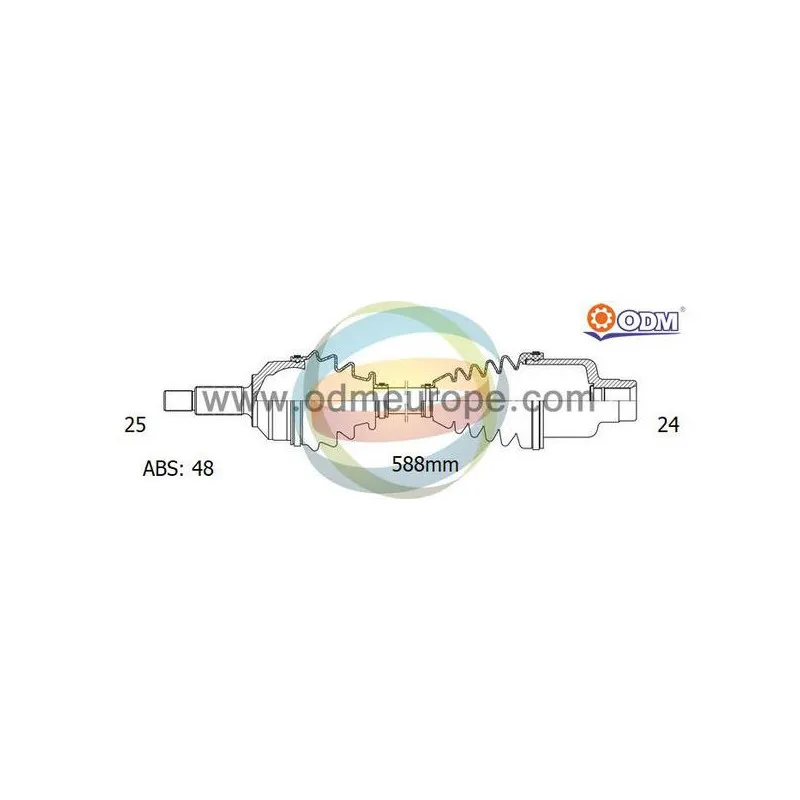Arbre de transmission ODM-MULTIPARTS 18-082941