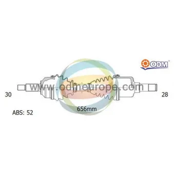Arbre de transmission ODM-MULTIPARTS 18-085051