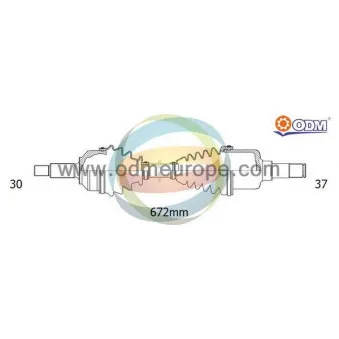 Arbre de transmission ODM-MULTIPARTS 18-141230