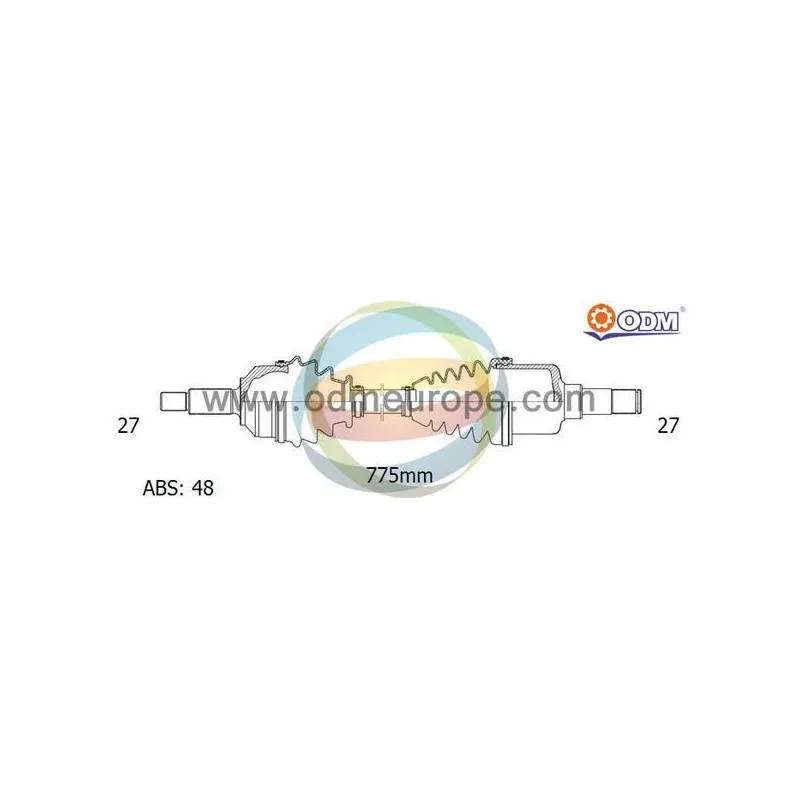 Arbre de transmission ODM-MULTIPARTS 18-143151