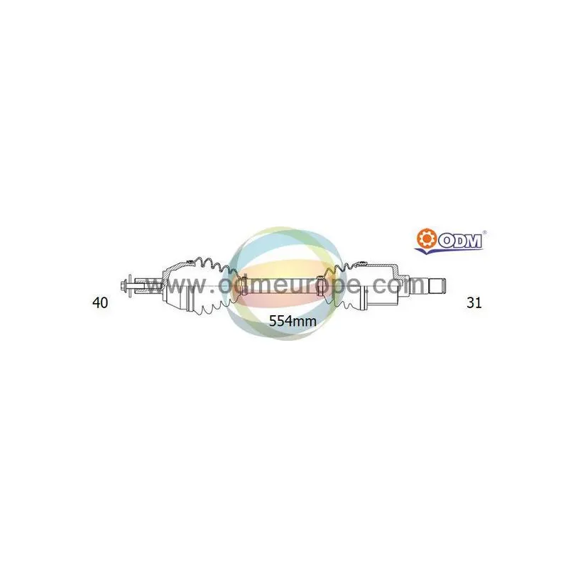 Arbre de transmission ODM-MULTIPARTS 18-151470