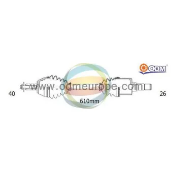 Arbre de transmission ODM-MULTIPARTS 18-151540