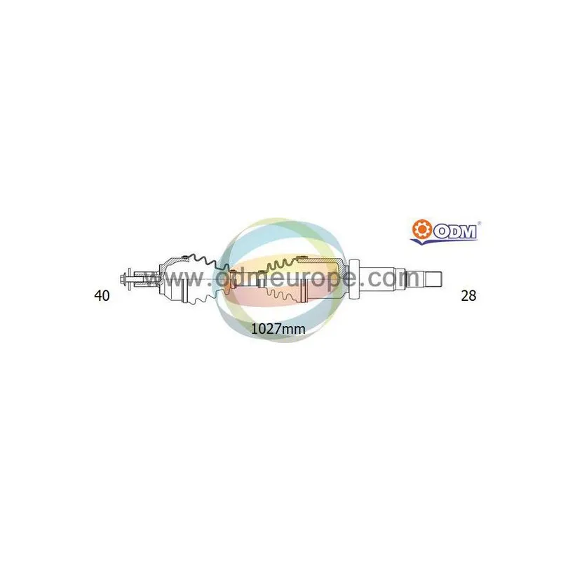 Arbre de transmission ODM-MULTIPARTS 18-152470
