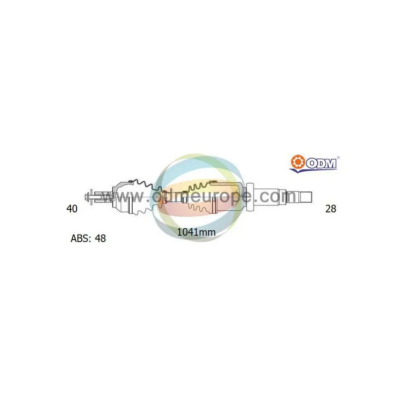 Arbre de transmission ODM-MULTIPARTS 18-152531
