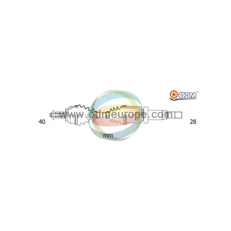 Arbre de transmission ODM-MULTIPARTS 18-152580