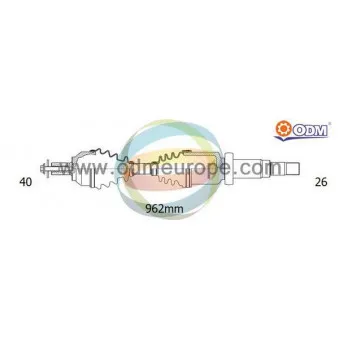 Arbre de transmission ODM-MULTIPARTS 18-152590