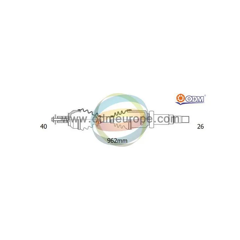 Arbre de transmission ODM-MULTIPARTS 18-152590