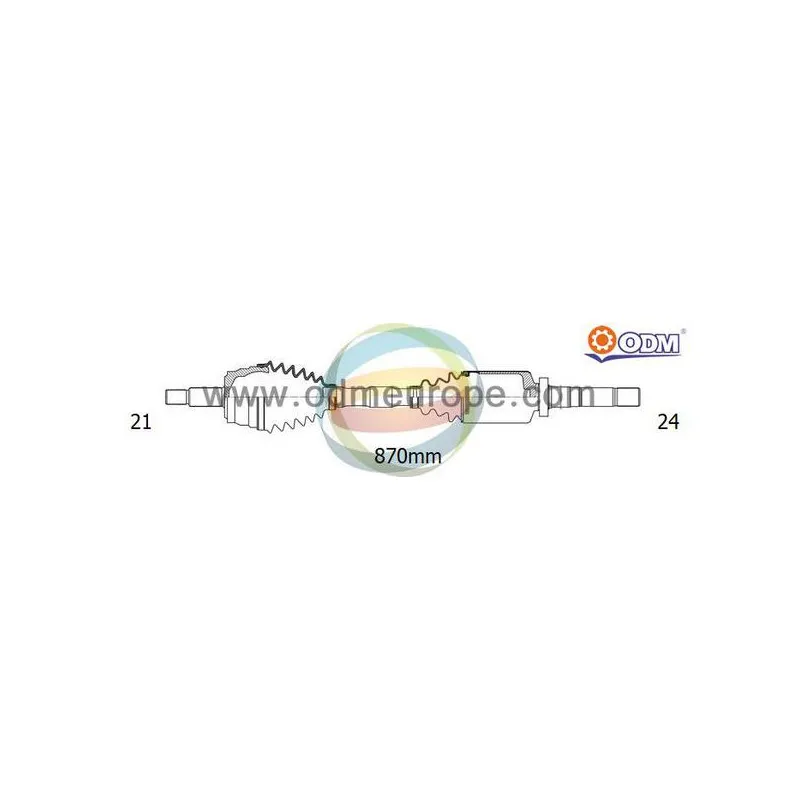 Arbre de transmission ODM-MULTIPARTS 18-162770