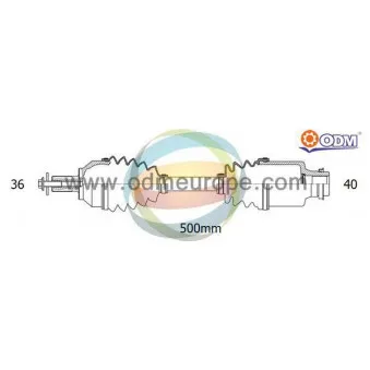 Arbre de transmission ODM-MULTIPARTS 18-211570