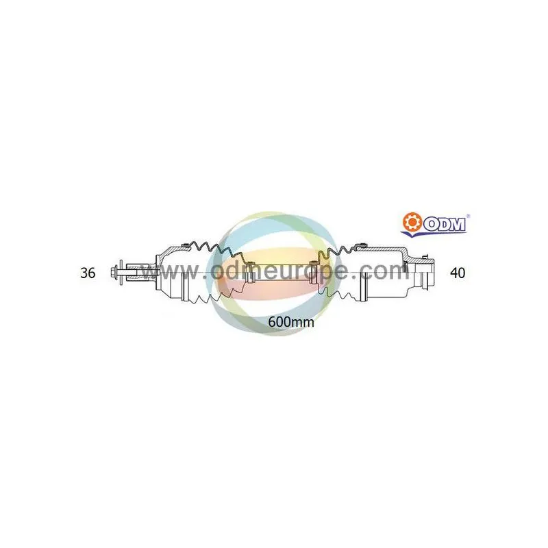 Arbre de transmission ODM-MULTIPARTS 18-212570