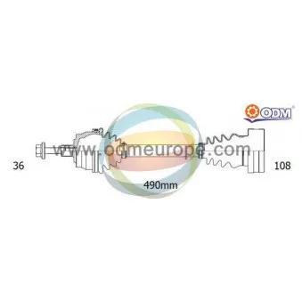 Arbre de transmission ODM-MULTIPARTS 18-215100