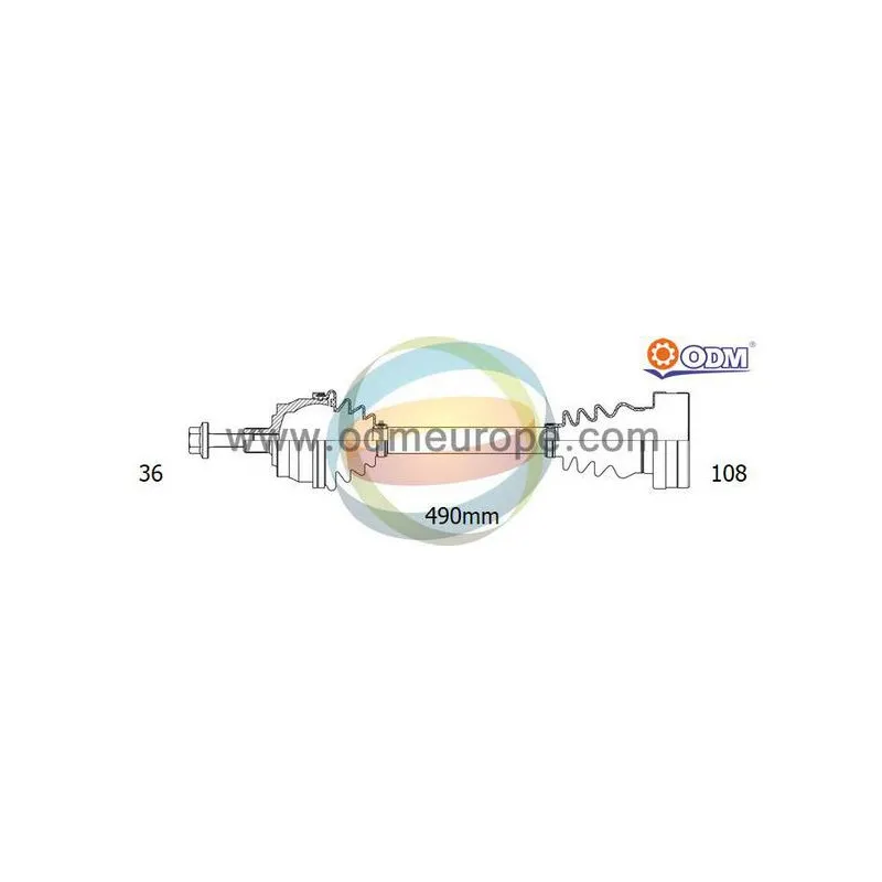 Arbre de transmission ODM-MULTIPARTS 18-215100