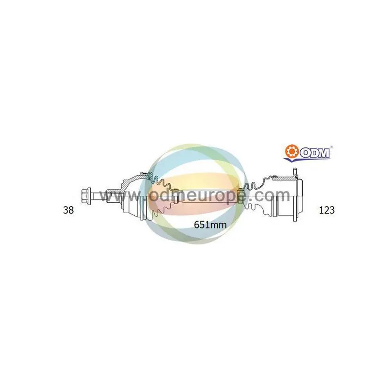 Arbre de transmission ODM-MULTIPARTS 18-216060