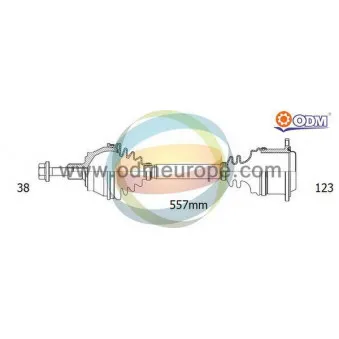 Arbre de transmission ODM-MULTIPARTS 18-216080