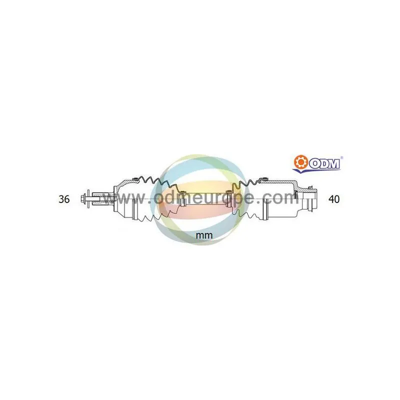 Arbre de transmission ODM-MULTIPARTS 18-216110
