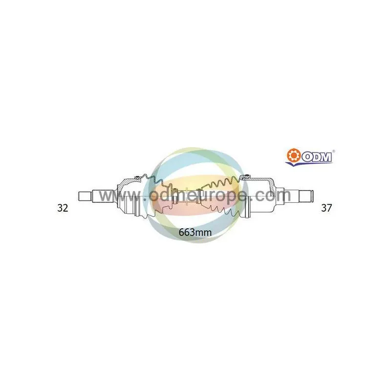 Arbre de transmission ODM-MULTIPARTS 18-221360
