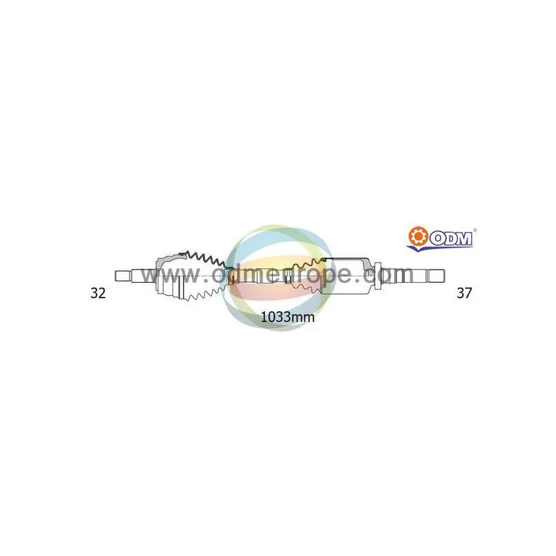 Arbre de transmission ODM-MULTIPARTS 18-222360