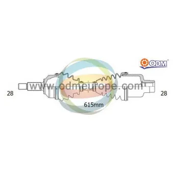 Arbre de transmission ODM-MULTIPARTS 18-222400