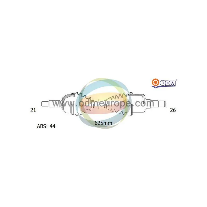 Arbre de transmission ODM-MULTIPARTS 18-291091