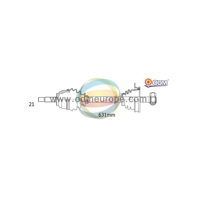 Arbre de transmission ODM-MULTIPARTS 18-291480