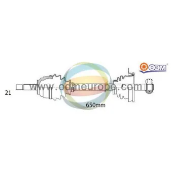 Arbre de transmission ODM-MULTIPARTS 18-291500