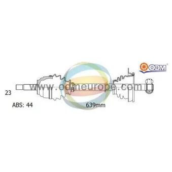 Arbre de transmission ODM-MULTIPARTS 18-291671