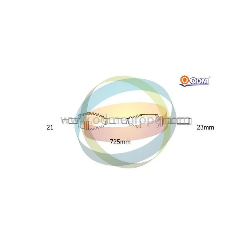 Arbre de transmission ODM-MULTIPARTS 18-292431