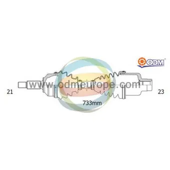 Arbre de transmission ODM-MULTIPARTS 18-292490