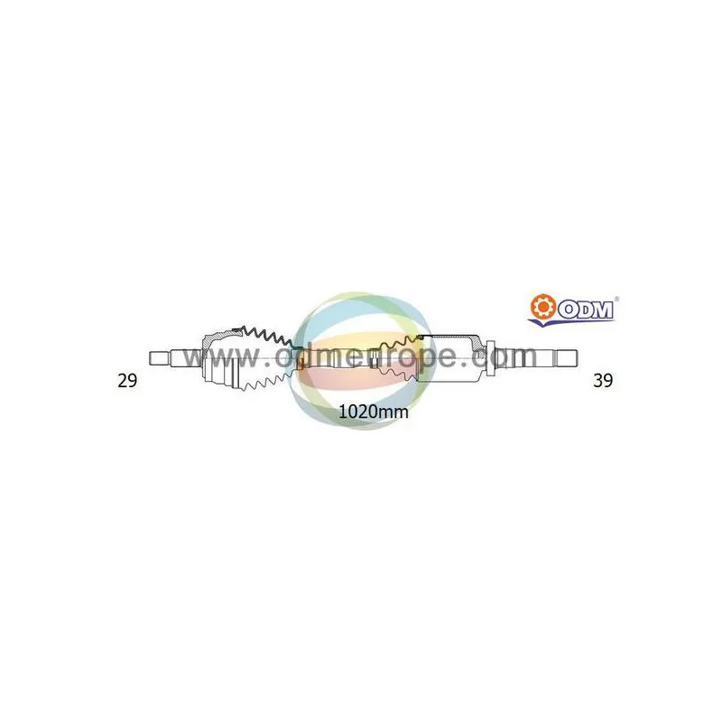 Arbre de transmission ODM-MULTIPARTS 18-292730