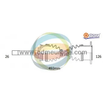 Arbre de transmission ODM-MULTIPARTS 18-301350