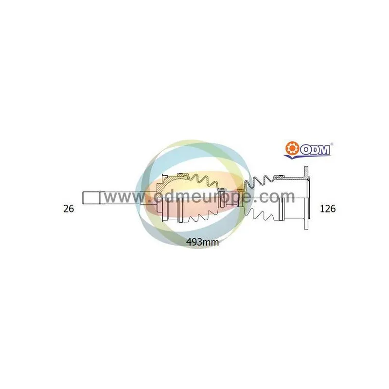 Arbre de transmission ODM-MULTIPARTS 18-301350