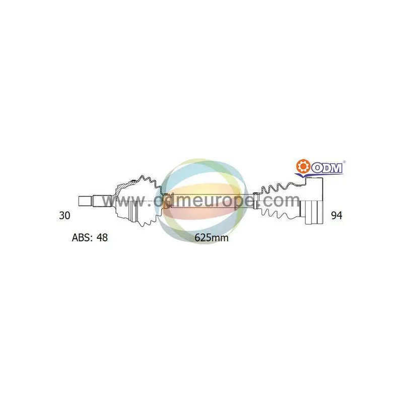 Arbre de transmission ODM-MULTIPARTS 18-341241