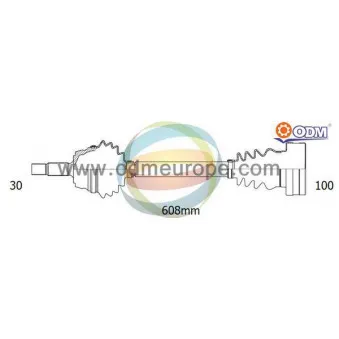 Arbre de transmission ODM-MULTIPARTS 18-341350