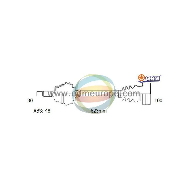 Arbre de transmission ODM-MULTIPARTS 18-341371