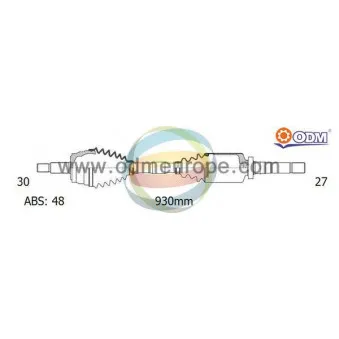 Arbre de transmission ODM-MULTIPARTS 18-342191