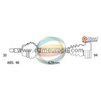 Arbre de transmission ODM-MULTIPARTS 18-342241