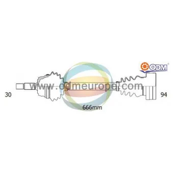 Arbre de transmission ODM-MULTIPARTS
